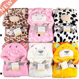 baby fleece bath towel hooded towels bathrobe cloak blanket