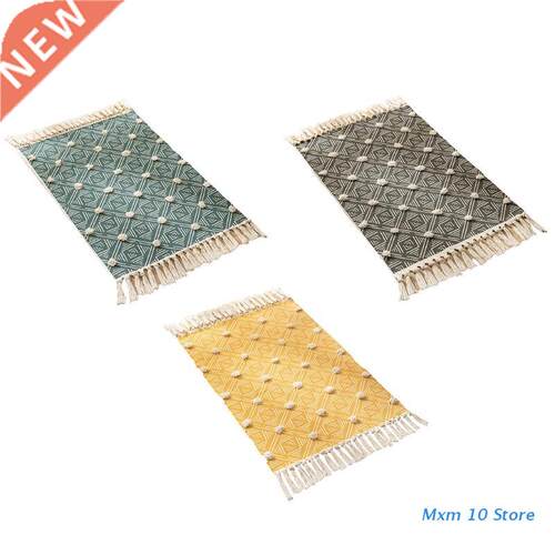 Bohemian Rugs Carpet with Tassel Woven Bohemian Mat Indoor T
