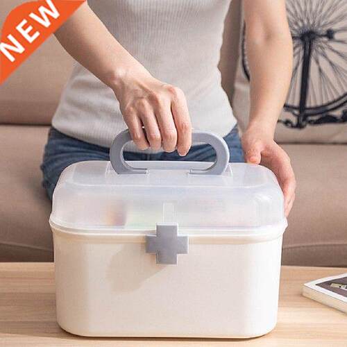 Multifunctonal Plastic Medicine Boxes Storage Box Large