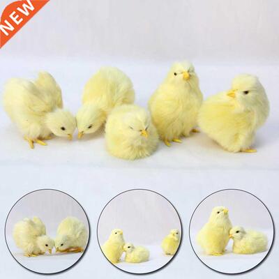 1pc Simulation Easter Chick Toy Lifelike Plu Doll