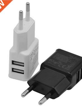 Universal Dual USB Charger 2A Travel EU Plug Adapter portabl