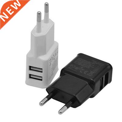 Universal Dual USB Charger 2A Travel EU Plug Adapter portabl