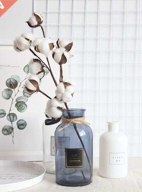 1Pc Naturally Dried Cotton Flowers Artificial Plants Floral
