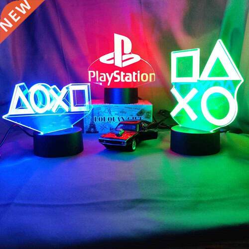 Gaming Room Desk Setup Lighting Decor LED Night Lamp on the