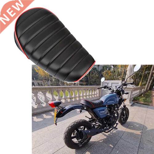 Motorcycle Racer Seat Cushion Leather Vintage Style Hump ver