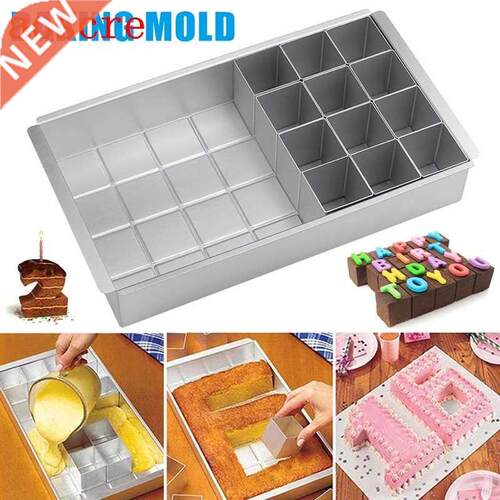 Letter Number Cake Molding Pan Mould DIY Tools Aluminum Allo