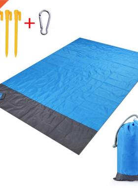 Large Pocket Picnic Blanket Waterproof Beach Mat Sand Free B