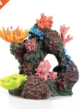Fish Tank Aquarium Landscape Coral Rockery Shell Simulation