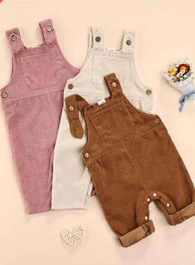 Toddler Baby Corduroy Bb Pants Overalls Autumn Wnter Sold