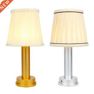 Modern Table Lamp Desk Light Bedside Nightstand with Fabric