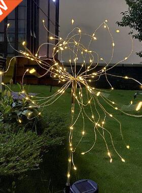 Solar Fireworks Lights for Outdoor Garden Waterproof Patio