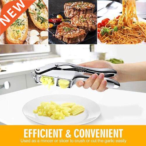 Garlic Press 2 In 1 Garlic Presser Garlic Mincer & Slice