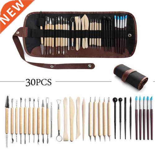 30pcs  Clay Pottery Tool Set Drll Pen Ceramcs