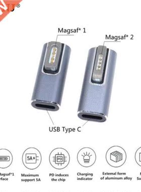 Type C Magnetic USB PD Adapter For Magsaf* 2 1 USB C Female