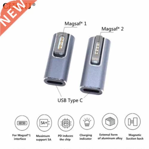 Type C Magnetic USB PD Adapter For Magsaf* 2 1 USB C Female