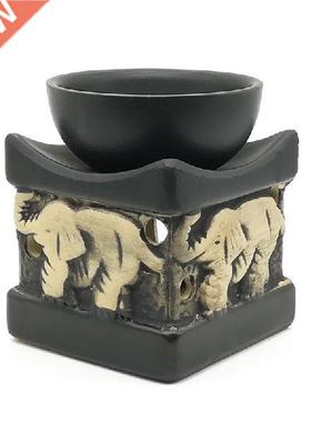 Thailand Style Elephant Ceramic Sandalwood Furnace