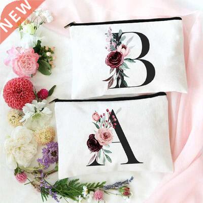 Custom Initial Makeup Bag Bridesmaid Gift Bridesmaids Cosmet