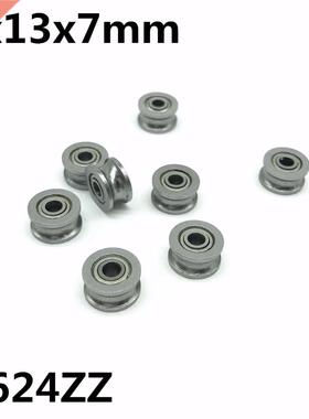 10pcs U624ZZ 4x13x7 mm U groove deep groove ball bearing bea
