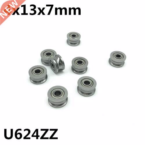 10pcs U624ZZ 4x13x7 mm U groove deep groove ball bearing bea