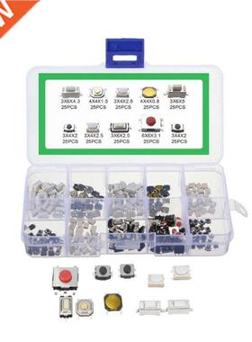 250PCS 10 Types Tactile Push Button Touch Switch Remote Keys