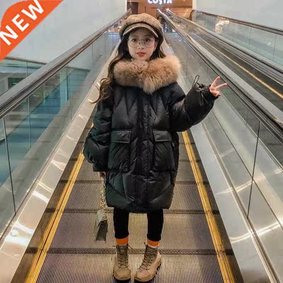 -20 Degree 5-12 Year Winter Teens Boys Girls Fur Hooded Down