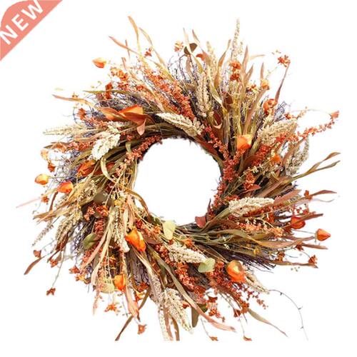 Front Door Artificial Wreath Fall Harvest Front Door