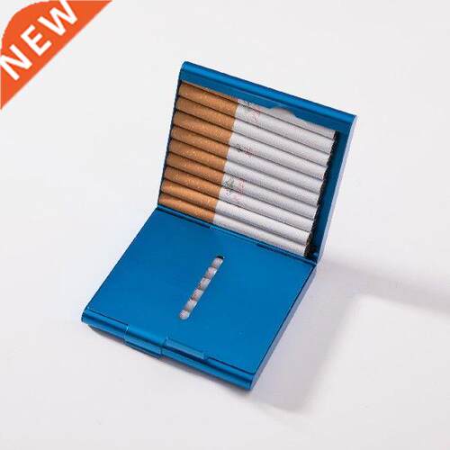 20Sticks Cigarette Box Storage Container Metal Leather