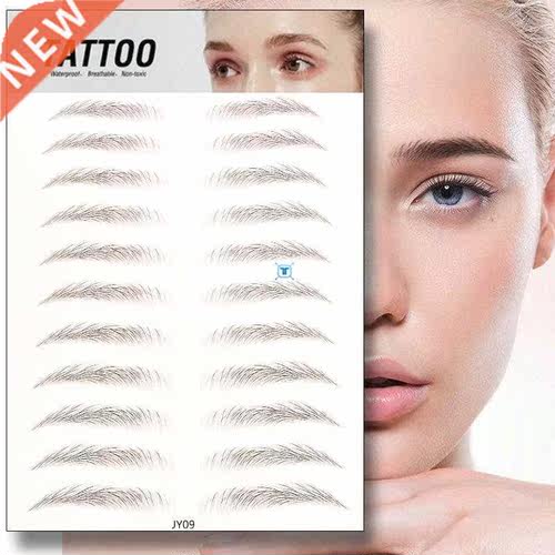 6D eyebrow sticker bionic eyebrow semi-permanent water trans