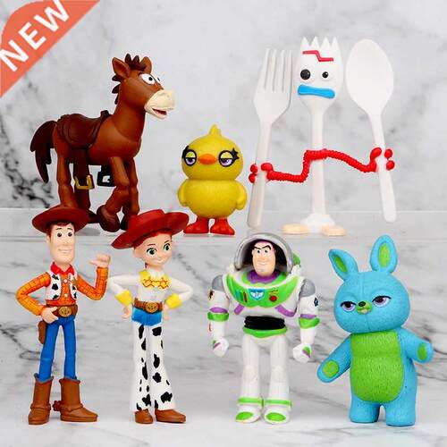 2020 7PCS Toy Story 4 Action Figure toys Woody Jessie Buzz L