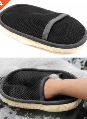 1/2PC Microfiber Wool Soft Auto Car Washing Glove Cleaning C