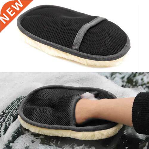 1/2PC Microfiber Wool Soft Auto Car Washing Glove Cleaning C