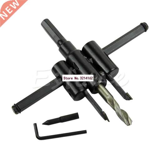 30mm-120mm Metal Wood Circle Hole Saw Drill Bit Cutter Kit D