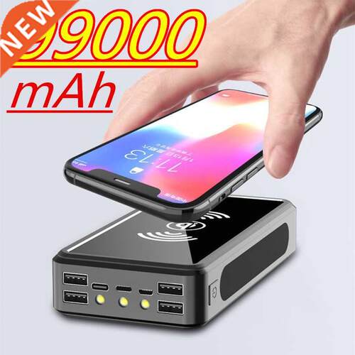 99000mAh Wireless Solar Power Bank External Battery PoverBan
