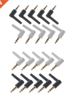 10 gold-plated black and white 5 3.5mm4 section 90 degree st