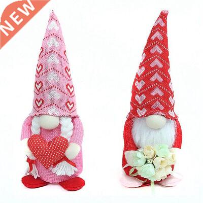 Valentines Day Decor Gnome Plush Decorations Faceless Doll