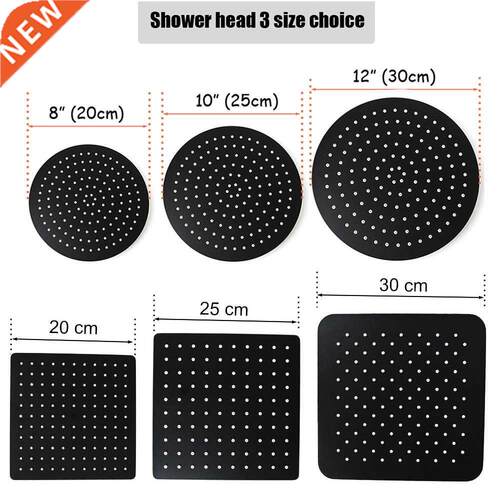Stainless steel lack athroom Ultrathin 2 mm Rain Shower H