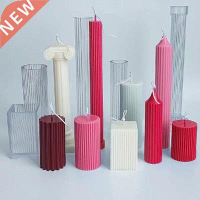 Candle Molds Long Pole Strip Plastic Pillar Church