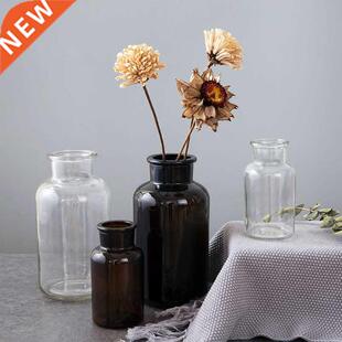 Transparent Flower Vases Glass for Decoraton Hydroponc Pla