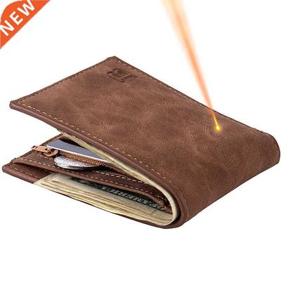 New Short Men Wallets Free Name Engraving Slim Card Holder M