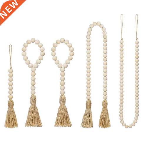 Wooden Home Decoration Handmade Garland With Jute Rustic