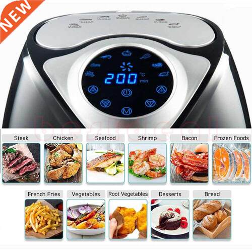 5L large electric air fryer Touch Screen No Oil 220/110Vcook