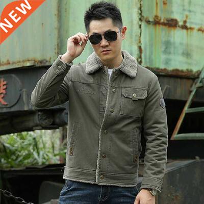Men Winter Jacket Plus Velvet Thick Casual Short Jacket Men'