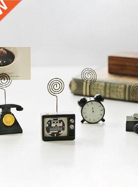 Wood Photo Clip Vintage Resin Sewing Machine Memo Folder