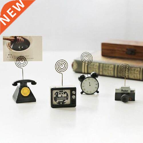 Wood Photo Clip Vintage Resin Sewing Machine Memo Folder