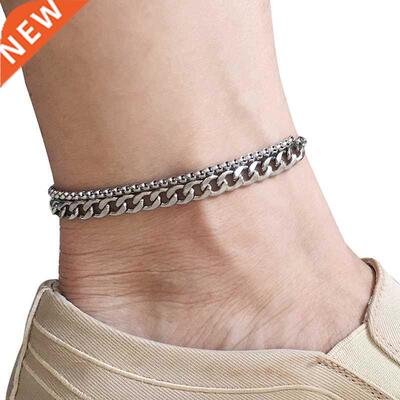 Stainless Steel Anklets For Women Beach Foot Jewelry Leg Cha