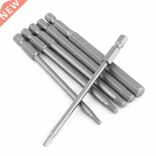 6PCS 100mm Magnetic Screwdriver Bit Set Hexagon Head Tool Bi
