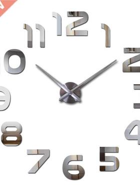 Top fashion 3d wall clock reloj de ped qutz watch modern