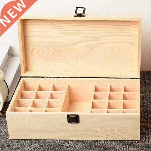 Essential Oil Storage Wooden Box 25 Compartment Storage Box