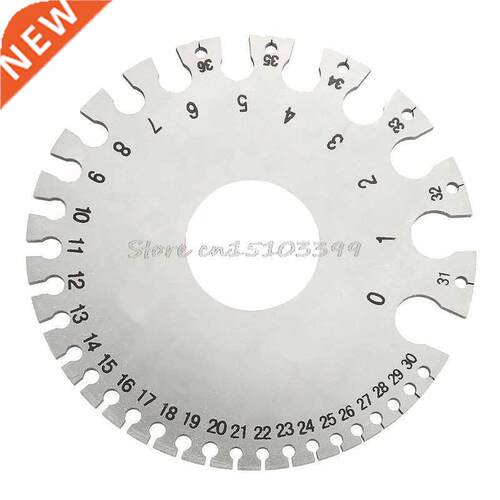 Round AWG SWG Wire Thickness Measurer Tester Ruler Gauge Dia