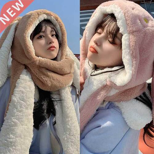 Sweet Cartoon Rabbit Ear Hat Cute Winter Gift Windproof Scar